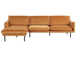 4-istuttava kulmasohva sametti oikeak. oranssi VINTERBRO