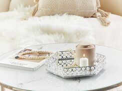 Koristetarjotin peililasi hopea 28 x 25 cm VATAN Koristetarjotin peililasi hopea 28 x 25 cm VATAN