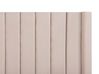 Polsterbett Samtstoff pastellrosa mit Stauraum 160 x 200 cm NOYERS_796505