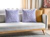Conjunto de 2 almofadas decorativas em algodão violeta 45 x 45 cm TELLIMA_887036
