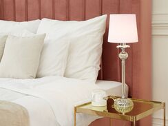 Pöytävalaisin metalli vaaleanpunainen KUBENA Pöytävalaisin metalli vaaleanpunainen KUBENA