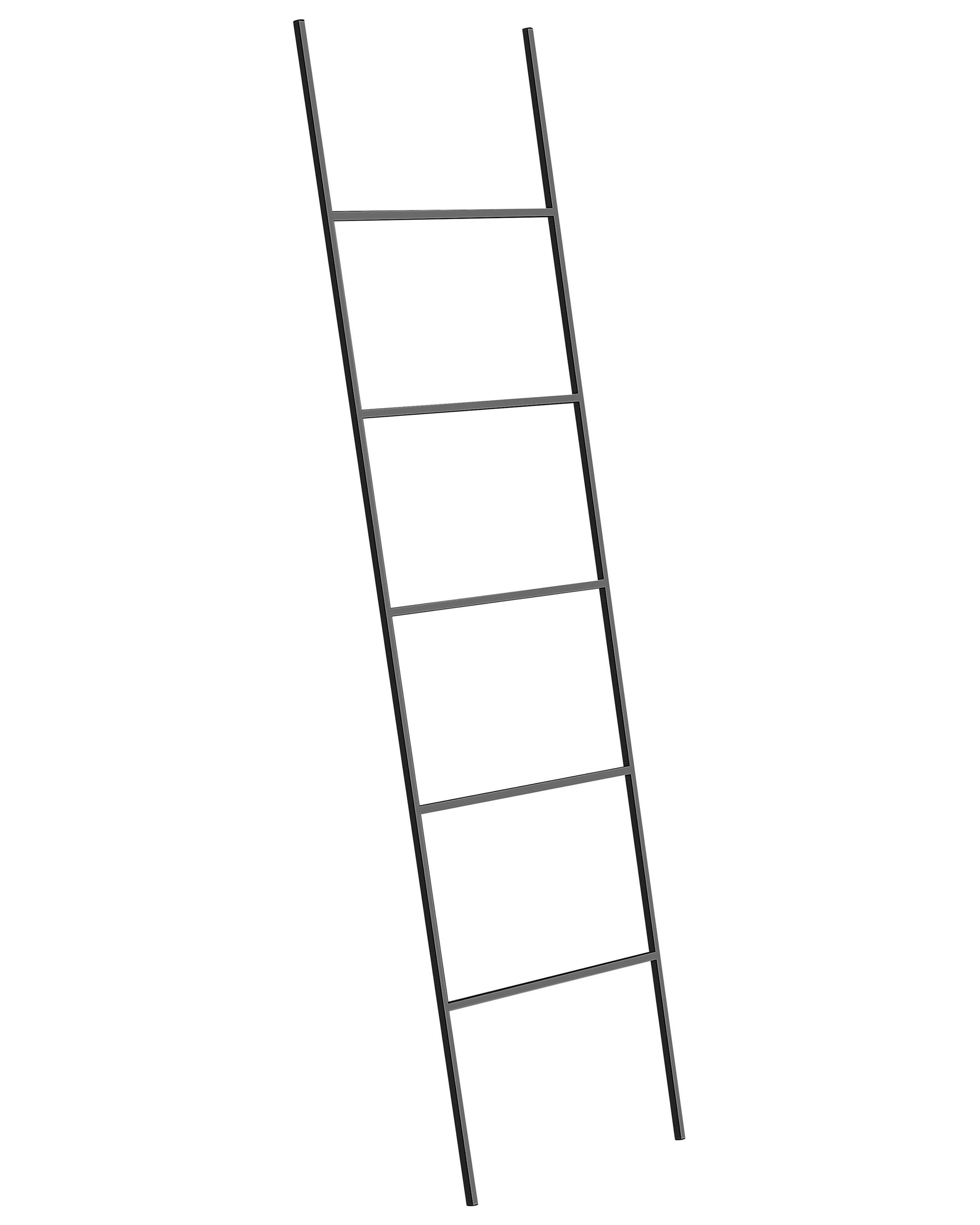 beet een kopje Sluimeren Handdoekhouder 50 x 165 cm ladder zwart ARIBIBI | Beliani.ch