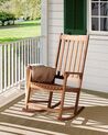 Cadeira de baloiço em madeira de acácia clara BOJANO_843670