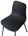 Set of 2 Dining Chairs Black LOOMIS_861800