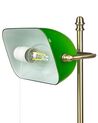Lampe à poser en métal vert et doré MARAVAL_851458