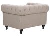 Conjunto de sofás com 4 lugares em tecido taupe CHESTERFIELD_912450