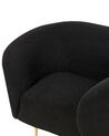 Fekete buklé fotel LOEN_867925