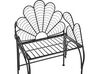 Metal Garden Accent Chair Black LIGURIA _856161