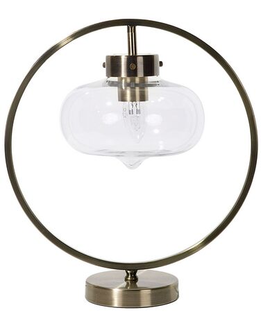 Lámpara de mesa de metal dorado/negro 40 cm SEVERN