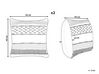 Set of 2 Cotton Cushions Geometric Pattern 45 x 45 cm Beige and Blue DEWBERRY_816944