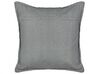 Set of 2 Cotton Cushions Geometric Pattern 45 x 45 cm Grey HOYA_892845