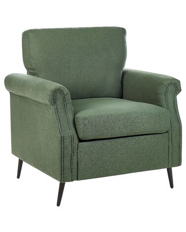 Zöld kárpitozott fotel VIETAS