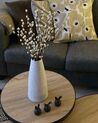Set of 3 Coffee Tables Light Wood with Black MELODY_874205