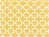 Set med 2 sittdynor geometriskt mönster gul TERNI_844211