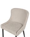 Set of 2 Dining Chairs Light Beige EVERLY_881848