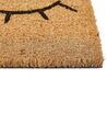 Coir Doormat Eye Motif Natural TAPULAO_905621