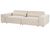 2 Seater Modular Velvet Sofa Beige HELLNAR_910683