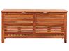 Caixa de arrumação para jardim em madeira castanha escura 130 x 64 cm RIVIERA_822987