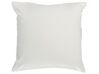 Set of 2 Cotton Cushions Diamond Pattern 45 x 45 cm Black and White COLEUS_762319