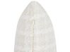 Conjunto de 2 almofadas decorativas em tecido creme e branco 45 x 45 cm DOURIS_902361