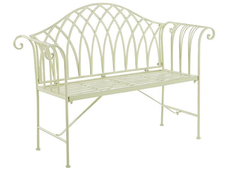 metal-garden-bench-130-cm-light-green-milazzo-beliani-co-uk