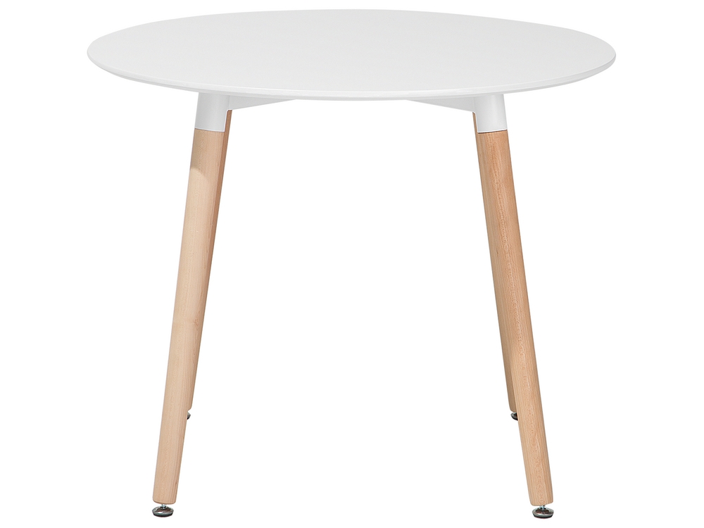Round Dining Table ⌀ 90 cm White BOVIO 