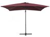Riippuva aurinkovarjo viininpunainen 250 x 250 cm MONZA_699839