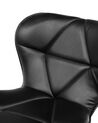 Lot de 2 chaises de bar en cuir PU noir VALETTA_782051