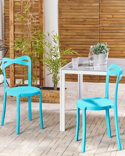 Tuoli muovi turkoosi 2 kpl CAMOGLI