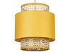 Ratanová závesná lampa žltá/prírodná BOERI_836980
