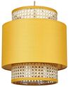 Lampe suspension en rotin jaune et naturel BOERI_836980