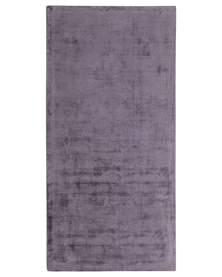 Viscose Area Rug 80 x 150 cm Grey GESI Beliani.co.uk
