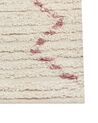 Alfombra de algodón beige/rojo/negro 80 x 150 cm GUWAHATI_839168