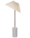 Lámpara de mesa de lino beige BALUARTE_906165