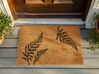 Coir Doormat Leaves Motif Natural GUIWAN_905598