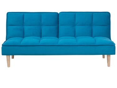 Sofa rozkładana niebieska SILJAN