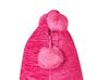 Conjunto de 2 almofadas decorativas em tecido rosa fucsia 45 x 45 cm JASMINE_914066