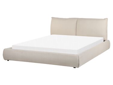 Čalouněná postel 160 x 200 cm béžová VINAY