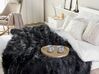 Faux Fur Bedspread 200 x 220 cm Black DELICE_811660