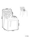 Plastic Garden Dining Chair Light Grey MORGAN_706342