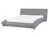 Fabric EU King Size Bed Grey LILLE_103326