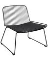 Metal Accent Chair Black SNORUM_907720