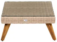 Garden Corner Sofa with Table 6 Seater VITTORIA PE Rattan Grey_1091947