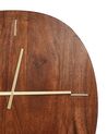 Reloj de pared de madera oscura 59 x 60 cm TAPTI_917101