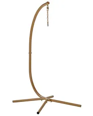 Eyepower Poltrona Sospesa XXL 185x130 Cm In Cotone - Portata 150 Kg, Per 2 Persone, Con Cuscino E Gancio Girevole - Interni/Esterni