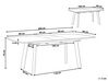 Rozkladací jedálenský stôl 160/200 x 90 cm tmavé drevo/čierna SALVADOR_809763