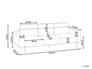 Sofa 3 Seater SOVIK Boucle Off-White_900143