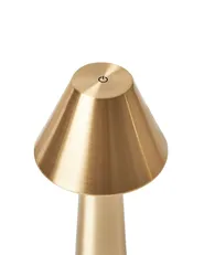 Set of 2 Wireless LED Table Lamp JOANES with Dimmer Metal Gold_940390