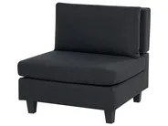 Modular Corner Sofa 5 Seater UNSTAD Fabric Black Right Hand_924787