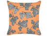 Conjunto de 2 cojines naranja/negro 45 x 45 cm SPIREA_857728